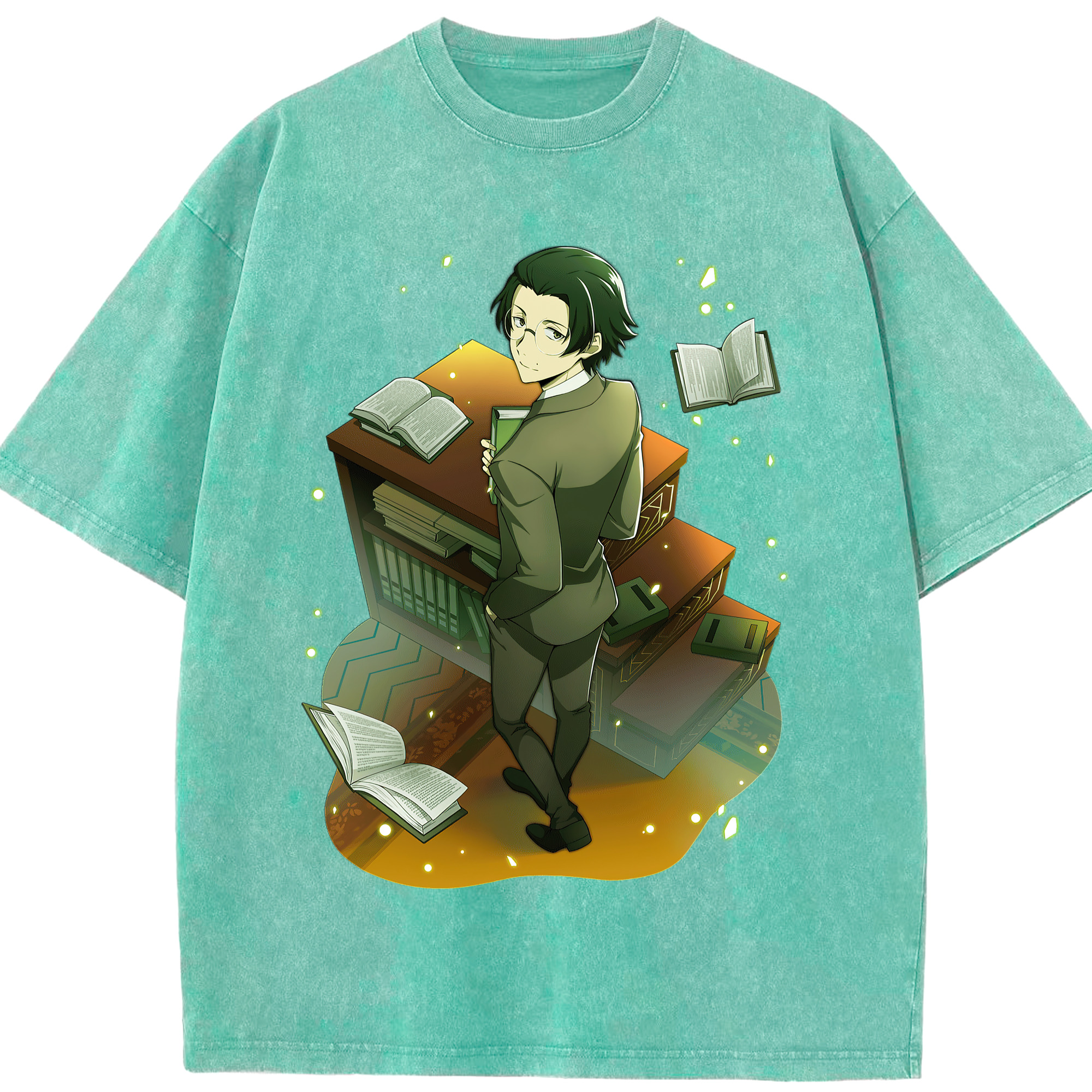 （画像用） 文豪ストレイドッグス Bungo Stray Dogs 綿100% ヴィンテージ風 半袖Tシャツ（フロントプリント）